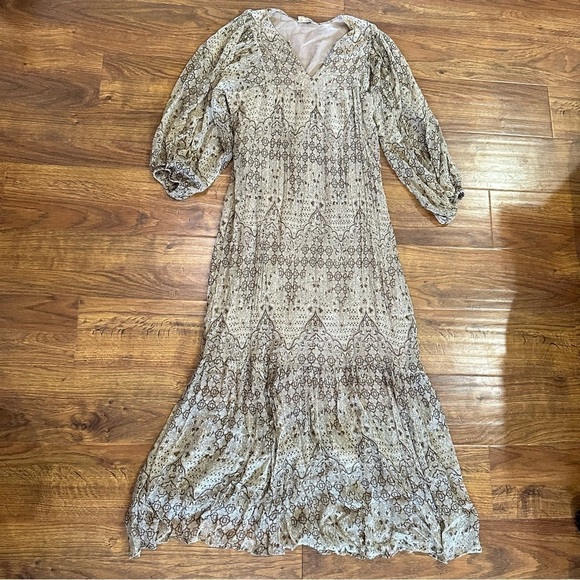 Mes Demoiselles geometric printed chiffon maxi dress - Picture 5 of 10